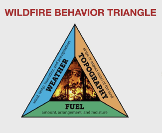 Wildfire Behaviour Triangle